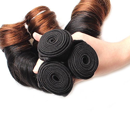14 Inch 100% Remy Human Hair Weave, Romance Curl, Natural Black - Image 5