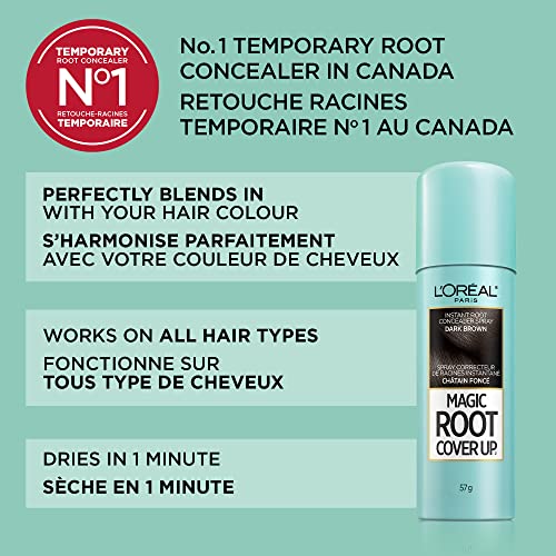 Instant Hair Color Refresh Root Touch-Up Spray 4 oz Gray Root Coverage - Image 4
