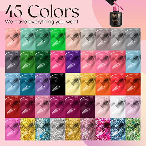 Rosalind 6 Color Gel Nail Polish Starter Kit with UV Lamp for Home Salon - Image 3