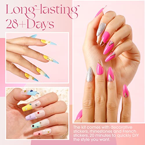 Rosalind 6 Color Gel Nail Polish Starter Kit with UV Lamp for Home Salon - Image 4