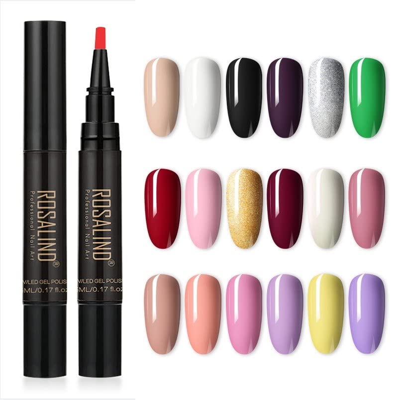 Rosalind 10ml Gel Nail Polish Pen, Easy Application, Long-Lasting Finish