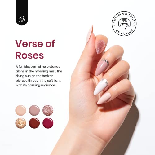 Rose Gel Nail Polish - 15ml Capacity, Long-Lasting Vibrant Color, High-Quality Formula - Image 2