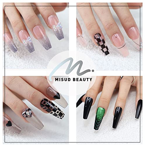 Rose Gold Coffin Acrylic Nails - Image 7