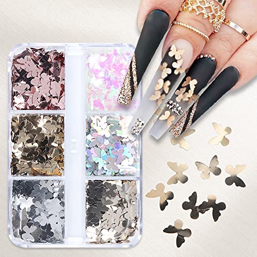 Rose Gold Glitter Acrylic Nails Set 24 Pieces for Glamorous Manicures