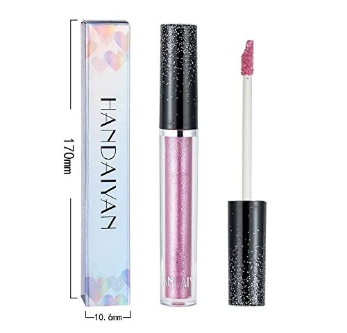 Rose Gold Glitter Liquid Eyeshadow 10ml Shimmering Eye Look - Image 6