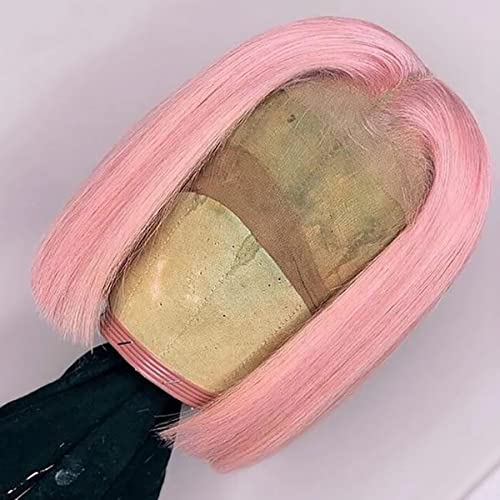 Rose Gold 18 Inch Human Hair Wig for Women, Natural Style, Adjustable Cap - Image 5