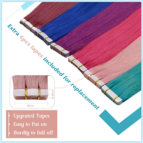 Rose Gold Premium Human Hair Extensions 18 Inch Clip-In Natural Look and Feel - Image 5