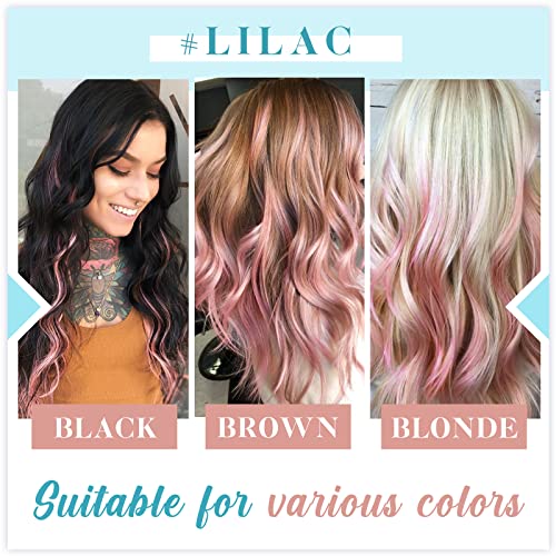 Rose Gold Premium Human Hair Extensions 18 Inch Clip-In Natural Look and Feel - Image 3