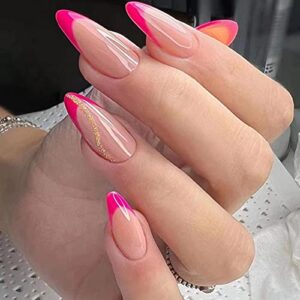 Rose Gold Stick-On Nail Wraps for Easy Application and Long-Lasting Wear, Full Cover