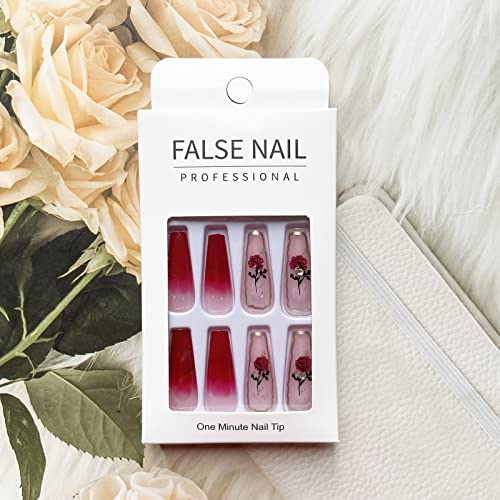 Rose-Inspired Acrylic Nail Design Kit for Elegant and Stylish Nail Art - Image 5