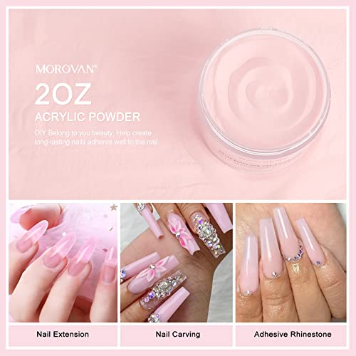 24 Piece Rose Quartz Acrylic Nails Set for Stylish, Durable Manicures - Image 4