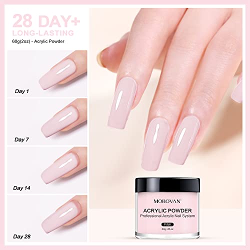 24 Piece Rose Quartz Acrylic Nails Set for Stylish, Durable Manicures - Image 2