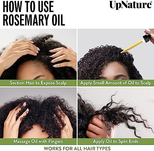 Rosemary Oil Hair Growth Spray for Fuller, Thicker Hair 4 oz Natural Treatment - Image 4