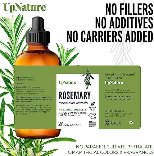 Rosemary Oil Hair Growth Spray for Fuller, Thicker Hair 4 oz Natural Treatment - Image 3
