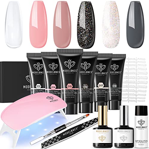 Rossi Professional Gel Nail Kit, Includes UV Lamp and Essential Accessories for At-Home Salon Quality
