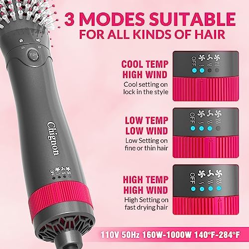 1.5-inch Rotating Brush Blow Dryer for Fast Styling and Drying - Image 5