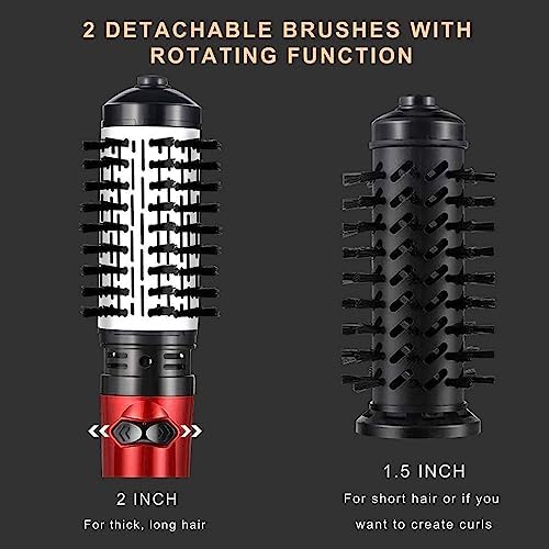 Rotating Hair Brush Dryer with 1.5-inch Barrel for Effortless Styling and Volume - Image 5