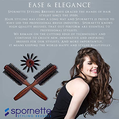 Round Boar Bristle Hair Brush for Smoothing and Detangling All Hair Types - Image 9