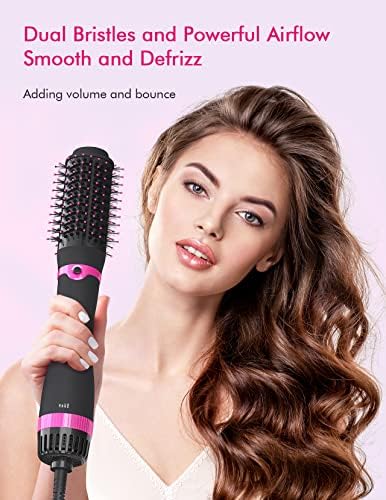 Professional Round Brush Hair Dryer for Fast Styling - Compact, Lightweight, 1.5 Inch Barrel - Image 7