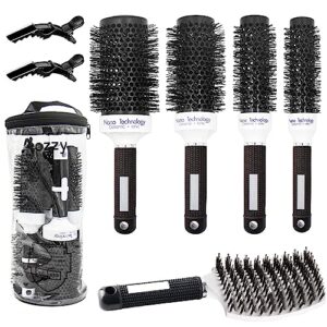 Round Brush Storage Case for Easy Organization and Protection 12 inch capacity