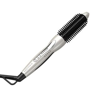 1-inch Barrel Round Brush Hair Straightener for Effortless Styling