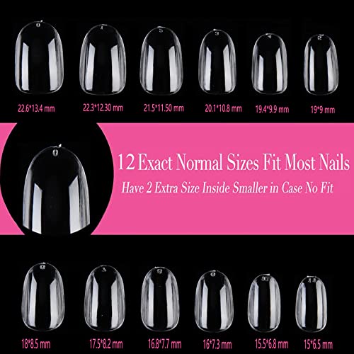 24 Piece Round French Acrylic Nail Design Set for Elegant Nail Art - Image 7