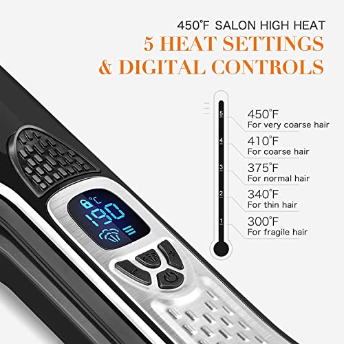Rowenta Ceramic Hair Brush Straightener 1 Unit Quick Styling - Image 2
