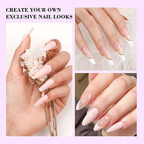 24 Count Royal Blue French Tip Acrylic Nails - Stylish, Durable Medium Size - Image 5