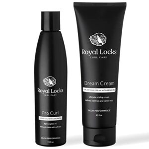 Royal Locks 8 oz Curl Defining and Smoothing Hair Cream Gel