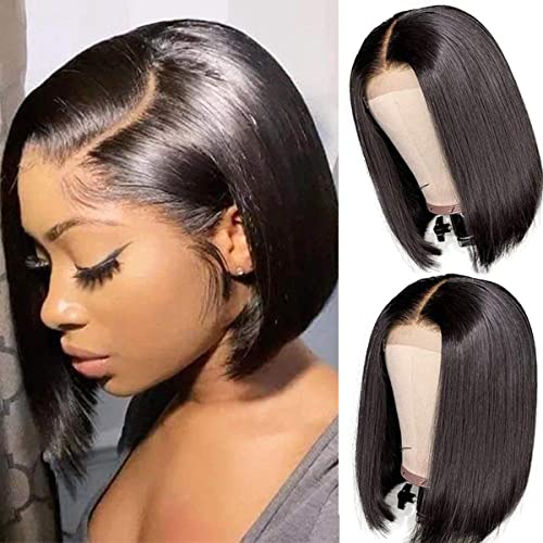 Short Afro Kinky Curly Human Hair Wig for Black Women, Natural Texture, Size Medium