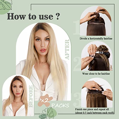 Short Auburn Human Hair Extensions - Natural Look, Easy Styling, 14 Inch - Image 6