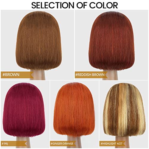 Short Black Bob Human Hair Wig for Women - 100% Natural Look, Adjustable Fit - Image 5