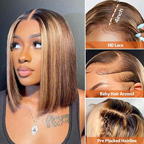 Short Blonde Bob Human Hair Wig - Image 3