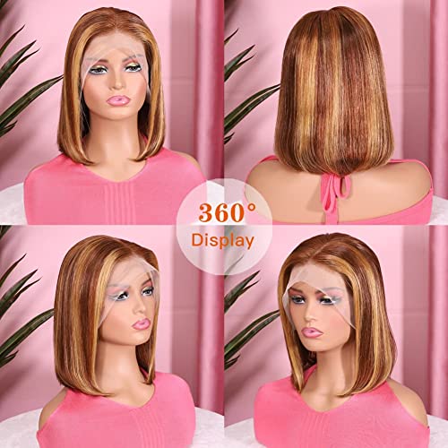 Short Blonde Bob Human Hair Wig - Image 2