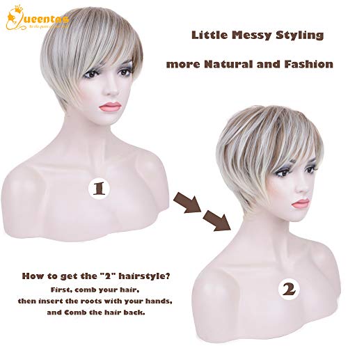 Short Blonde Human Hair Wig - Image 5