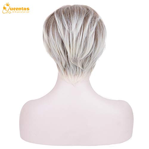 Short Blonde Human Hair Wig - Image 6
