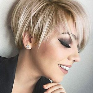 Short Blonde Human Hair Wig