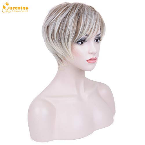 Short Blonde Human Hair Wig - Image 2