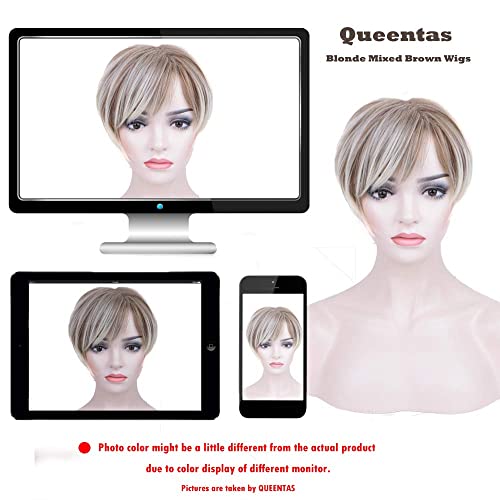 Short Blonde Human Hair Wig - Image 9