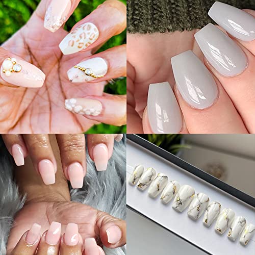 Short Coffin Acrylic Nails, Easy Application, Stylish, 500 Count - Image 2