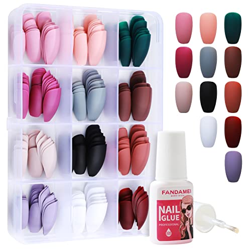 Short Coffin Acrylic Nail Tips for Easy Application and Stylish Design