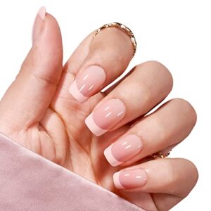 Short Orange Acrylic Nails 24 Piece Set Vibrant for Stylish Nail Art