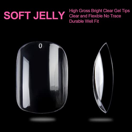Short Rounded Acrylic Nails with Elegant Design, 24 Piece Set - Image 7