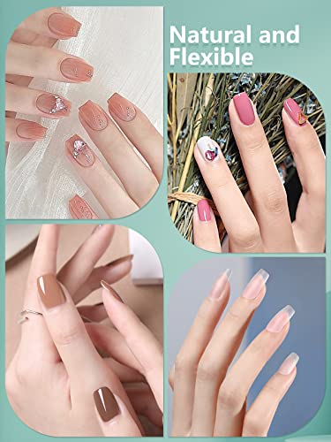 Short Tapered Square Acrylic Nails - Image 7