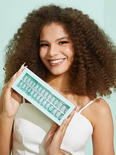 Short Tapered Square Acrylic Nails - Image 2