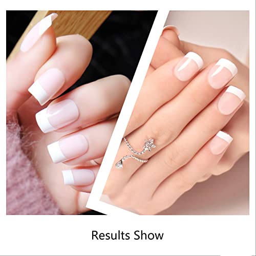 Short White Tip Acrylic Nails 24 Count for Effortless Nail Art and Styling - Image 6