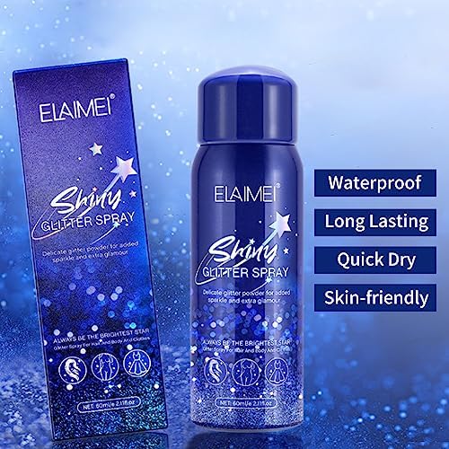 Sparkling Silver Glitter Hair Spray 9051, 8 oz, For All Hair Types - Image 5