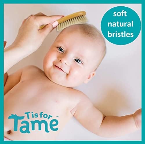 Gentle Soft Bristle Baby Hair Brush for Comfortable Grooming - USA Made - Image 2