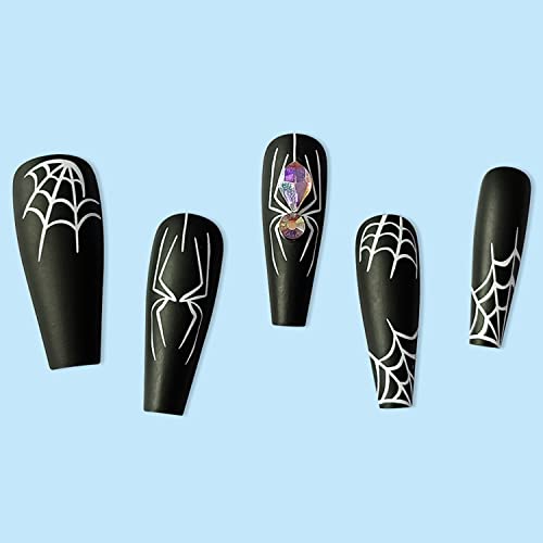 Festive Halloween Acrylic Nails Set 24 Pieces for Spooky Nail Art Designs - Image 6