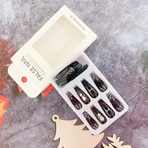 Festive Halloween Acrylic Nails Set 24 Pieces for Spooky Nail Art Designs - Image 5
